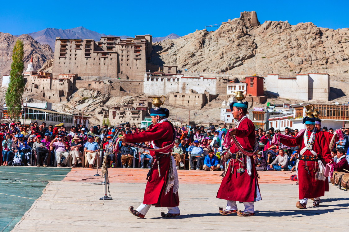 People in Traditional Dresses, Ladakh Festival